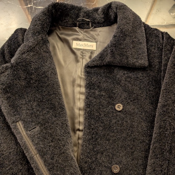 Max Mara Alpaca Wool Winter Coat – Made in Italy – Classic Long Fit – Size 12 - Picture 5 of 8